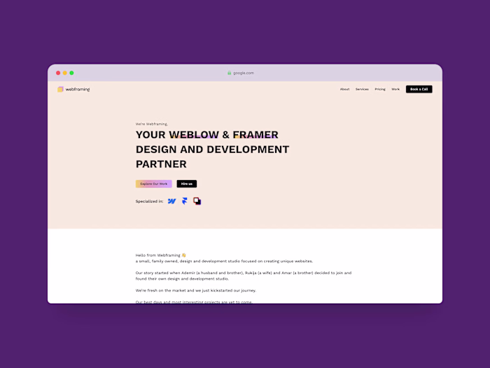 Webframing Studio