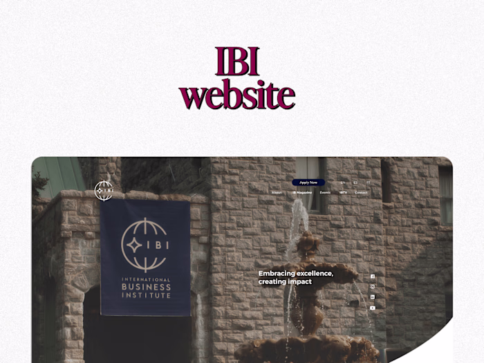 UI Design for Corporate website