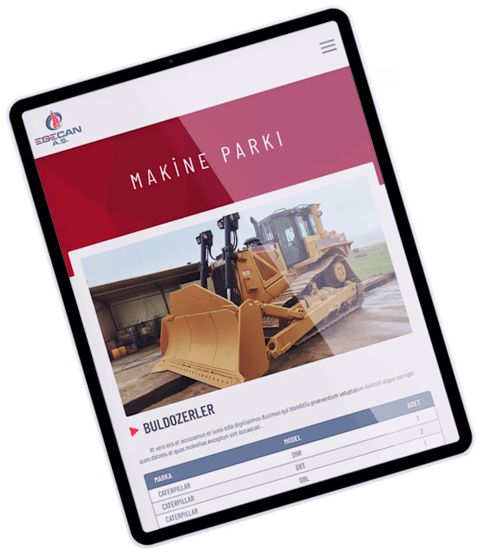 Egecan Construction Company Website