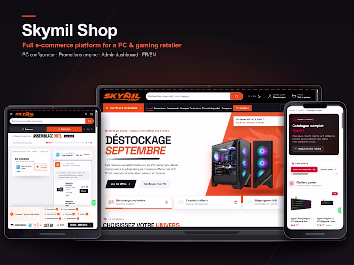 Skymil Shop: 1,000+ products online with instant PC build quotes