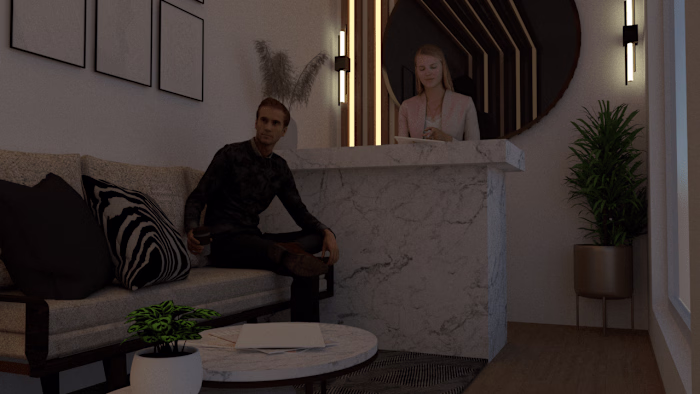 Dental Clinic Lobby Renders