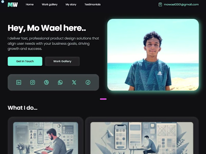 Responsive Framer Landing page