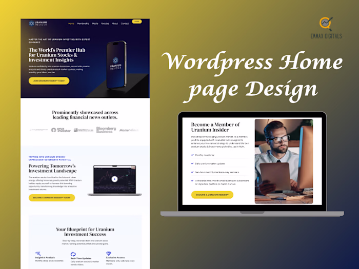 WordPress Home Page Design