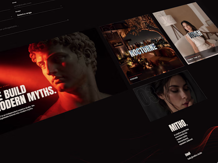 Mitho — Free Framer Template for Creative Agencies