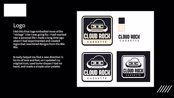 Mock Branding- Cloud Rock Cassette