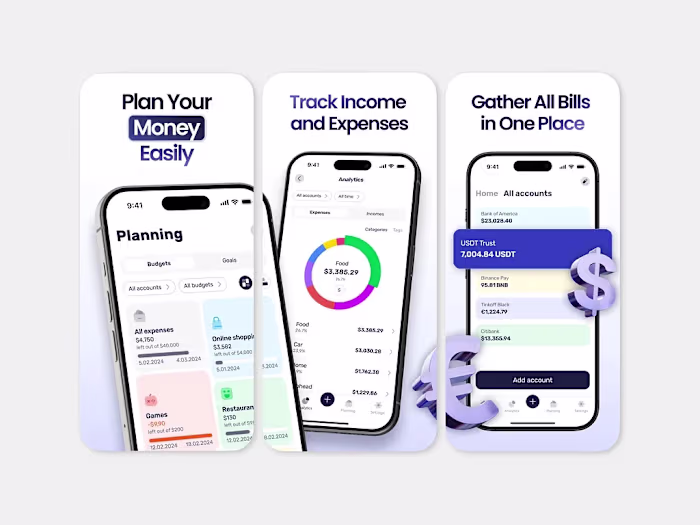 Budget Tracker App Screenshots