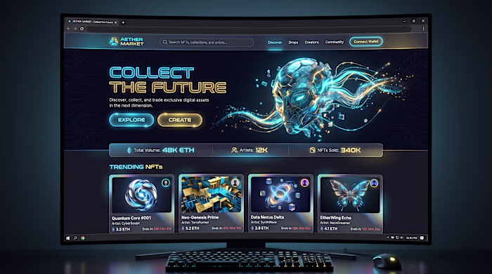 AETHER MARKET - NFT Marketplace
Full