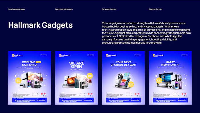 Social Media Campaign for Hallmark Gadgets