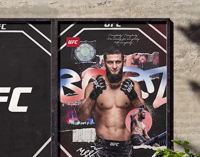 Khamzat Chimaev UFC Poster