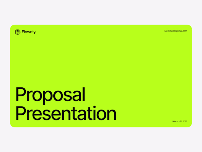 Personal Presentation