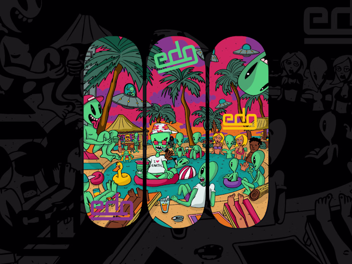 Triple deck design for EDG Skateboards