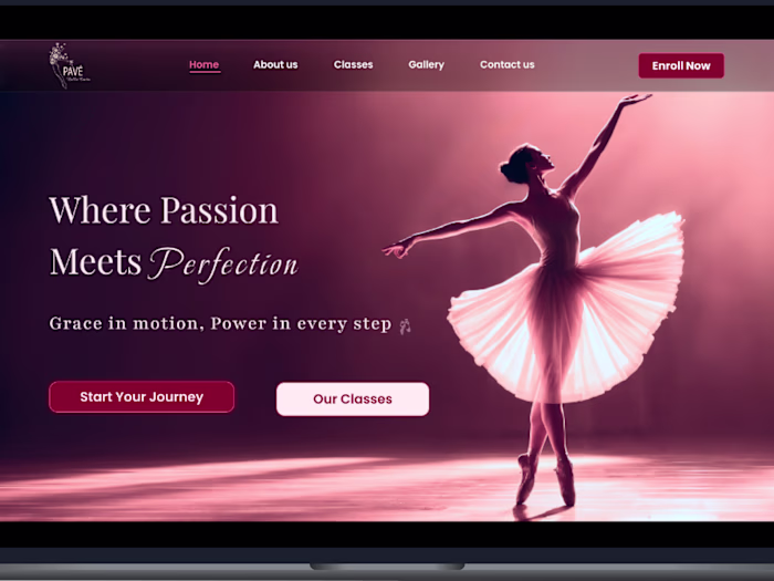 PAVÉ Ballet Academy
Designing an elegant