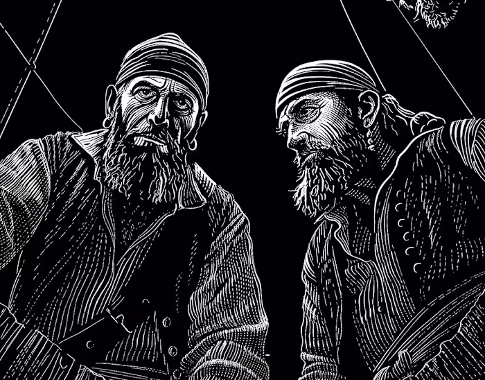 Treasure Island: An Illustration for Chapter 11