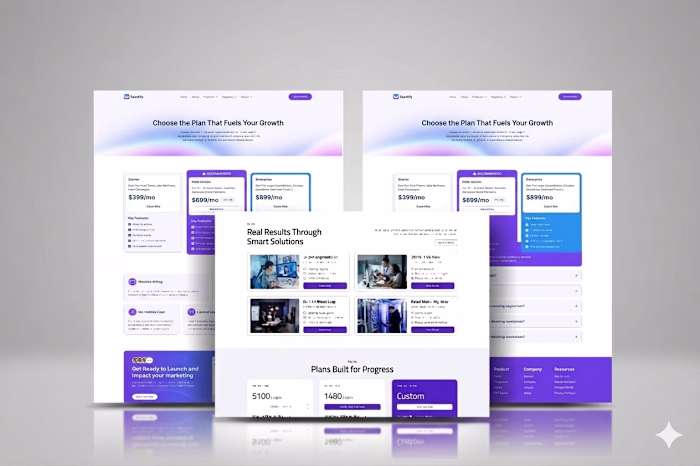 WordPress Elementor Software as a Service website