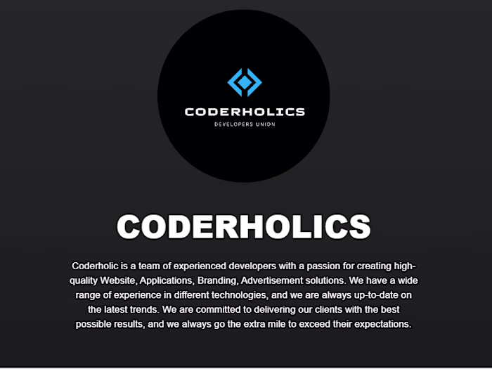 Coderholics Portfolio