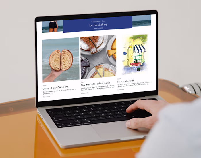 LE PONDICHERY - UI Web Design