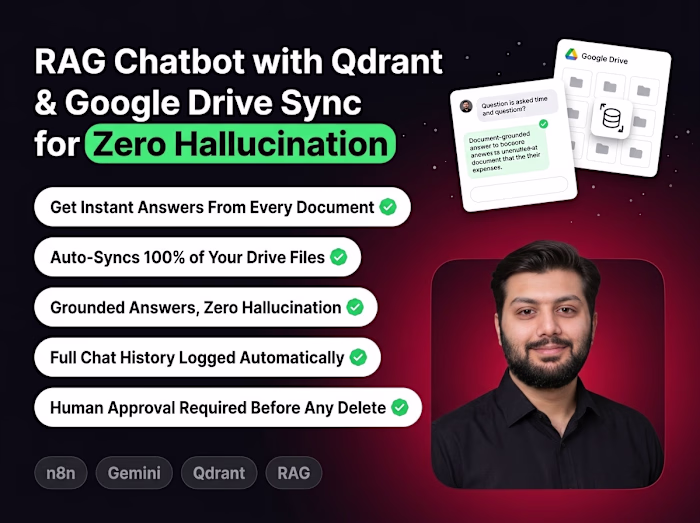 RAG Chatbot with Qdrant Vector Storage & Google Drive Sync