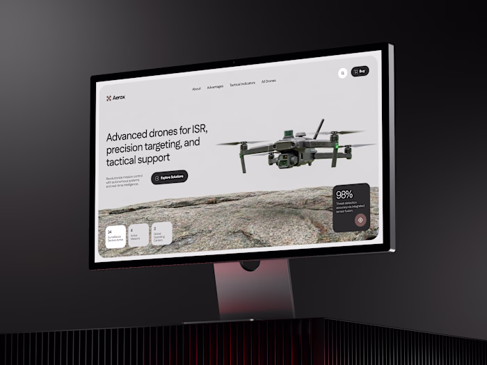 Tactical Drones Manufacturer Web Interface