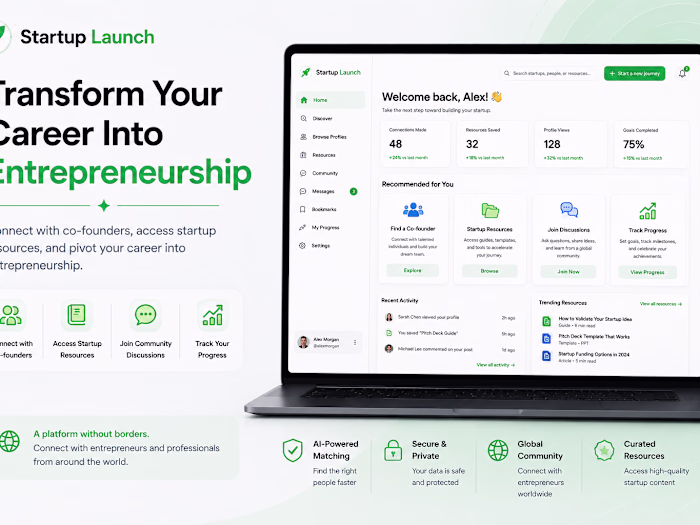 SaaS AI Founder Networking & Startup Resource Platform