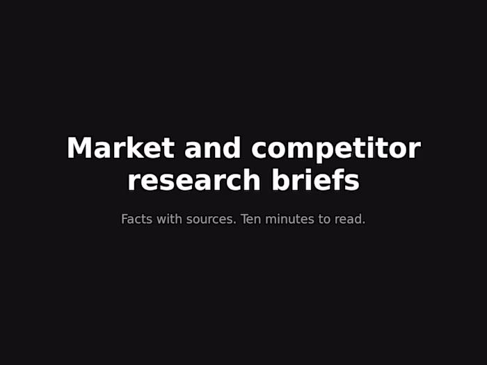 Sample research brief: Brazil AI data-work market