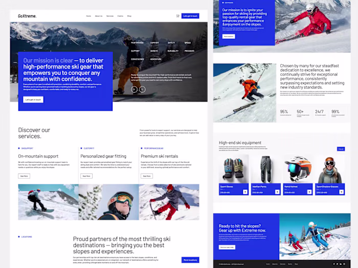 Sports Gear- E Commerce Landing Page