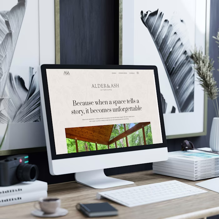 Alder & Ash Interiors Website Development