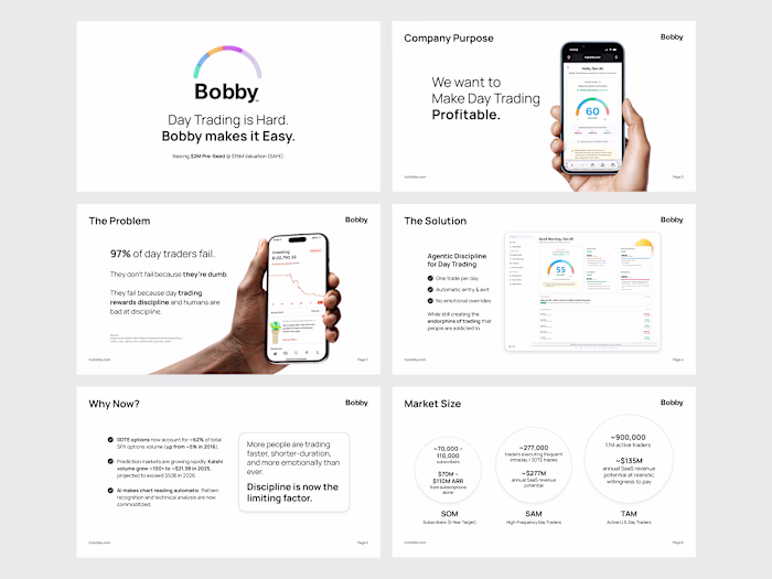 Bobby Pitch Deck Design