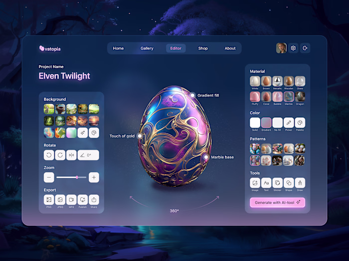 🐣 Product design for the creative Easter platform | Hyperactive