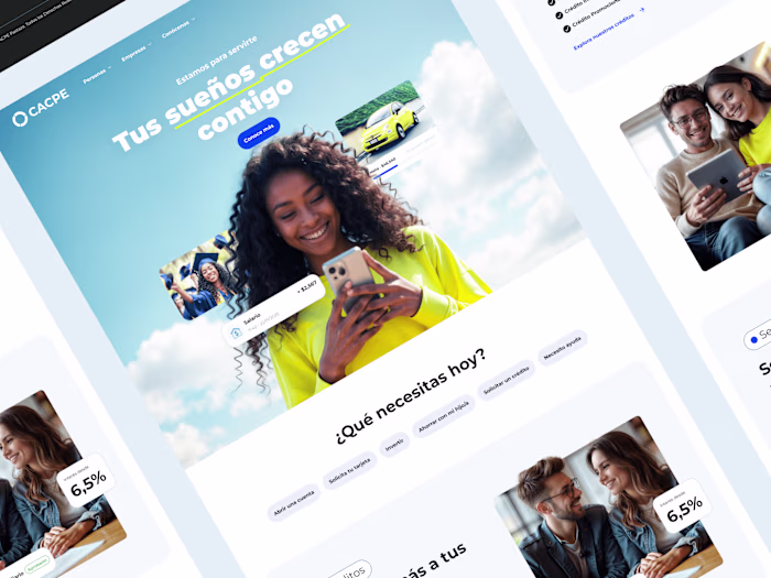 Web Design for Savings and Credit
Cooperative
