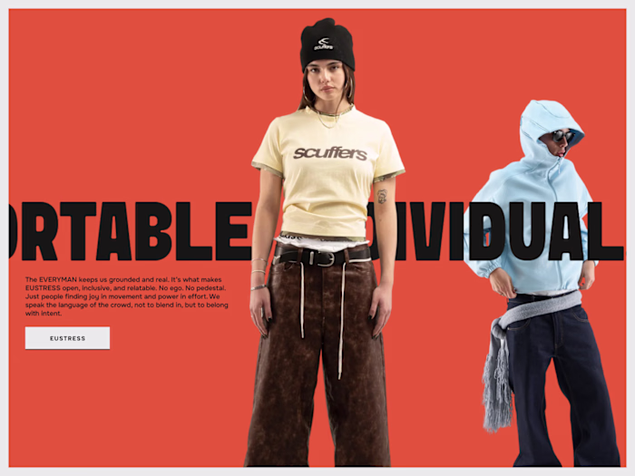 Exploring Eustress: Bold Typography & Modern Visuals