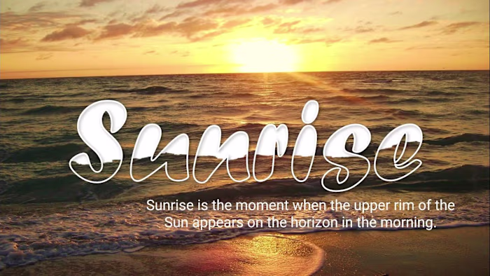 sunrise - YouTube