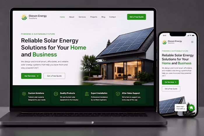 I design modern, responsive and