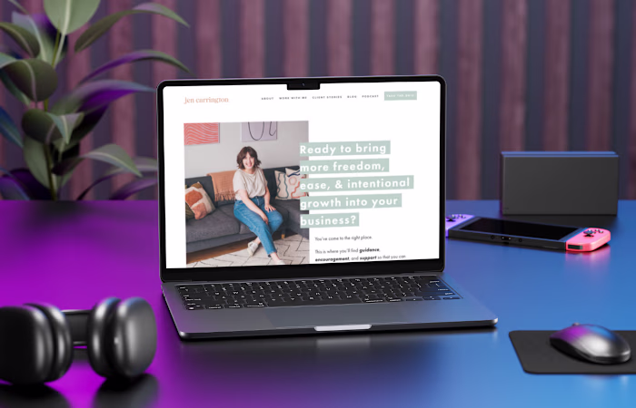 Squarespace Coach Website