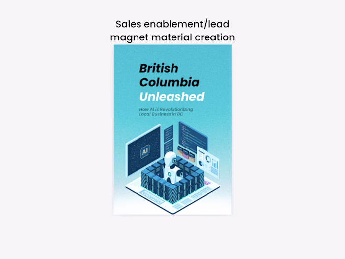Sales enablement material creation for
