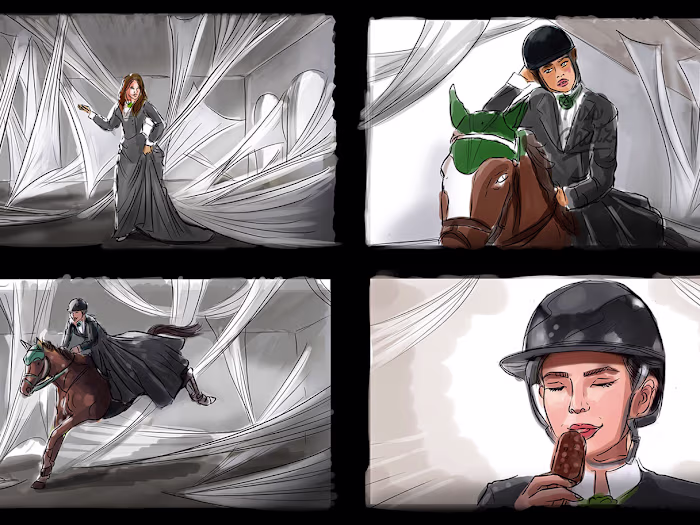 Saudia 'Horseback Rider' Storyboard