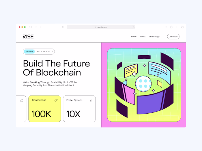 RISE Chain Brand and Website Development