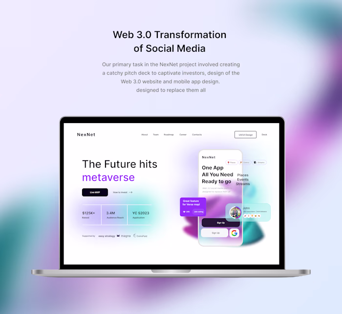 Social Media Platform | UI/UX Design, Development