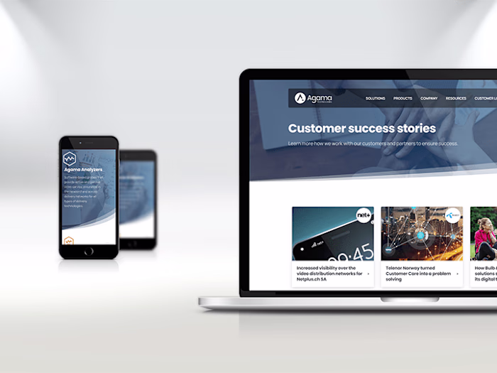 Website & Branding redesign for broadcast company