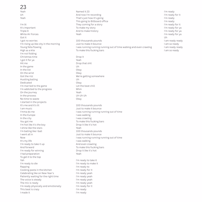 This is a lyrical compositon for musical album for Paris Lon...