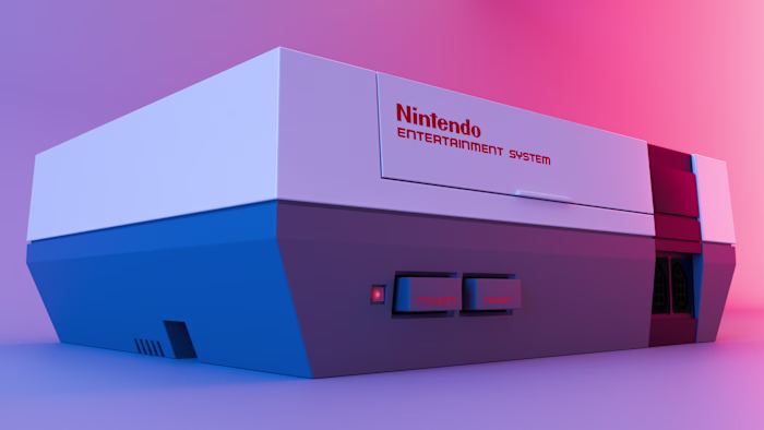 3D Nintendo (NES) console illustration

This