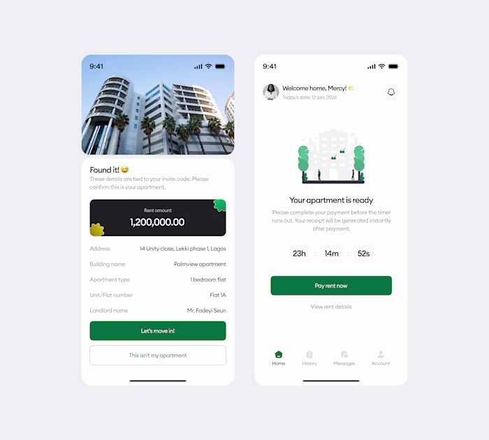 Working on HOMI; a tenant-first rent payment experience desi...