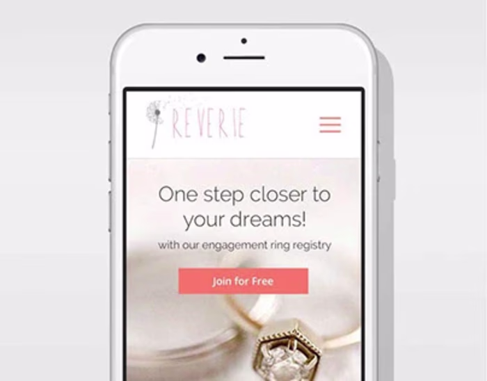 Reverie Mobile Website