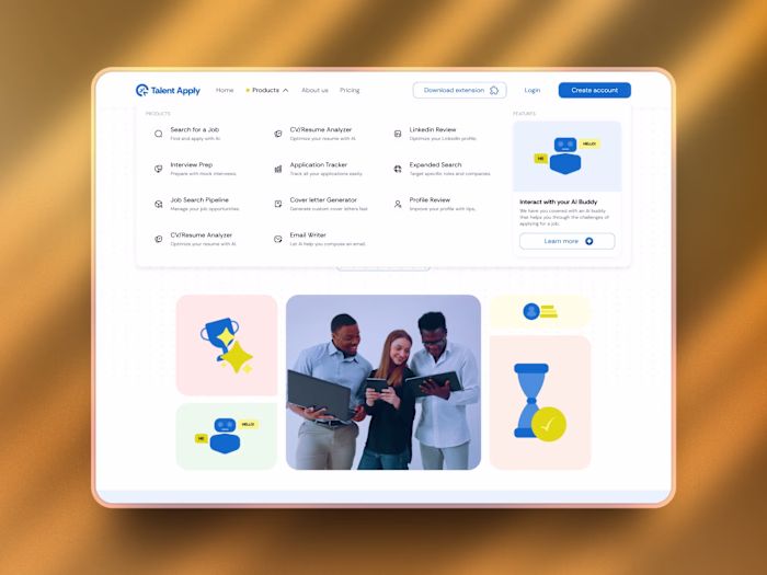 TalentApply Product Drop Down