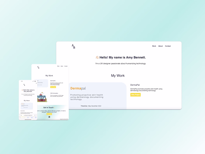 A portfolio site created using HTML,CSS, and JavaScript