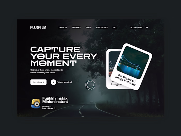 Fujifilm Instax Landing Page
