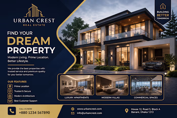 Luxury Real Estate Branding Design | Urban Crest