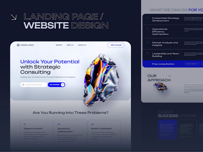 Professional Business Consulting Website Design