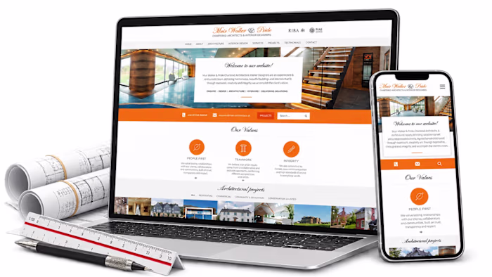 Muir Walker & Pride - WordPress Redesign & Portfolio UX