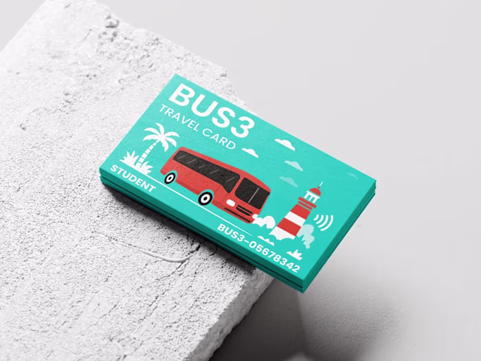 A student travel card design