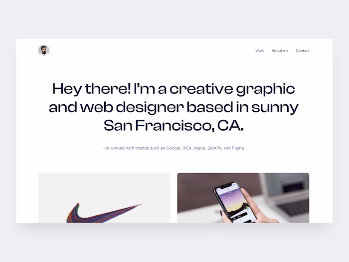 Portfolio Template Framer